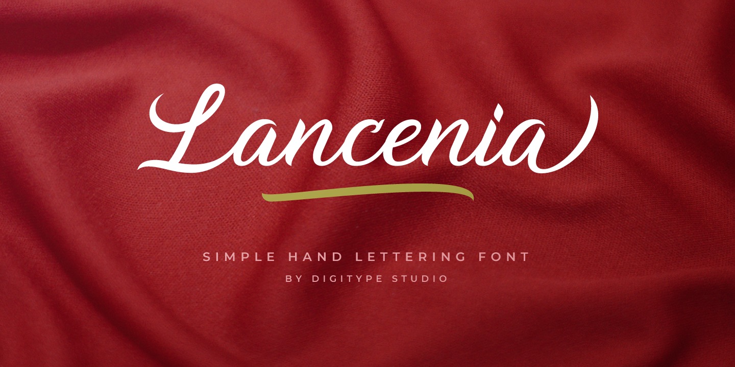 Example font Lancenia #1
